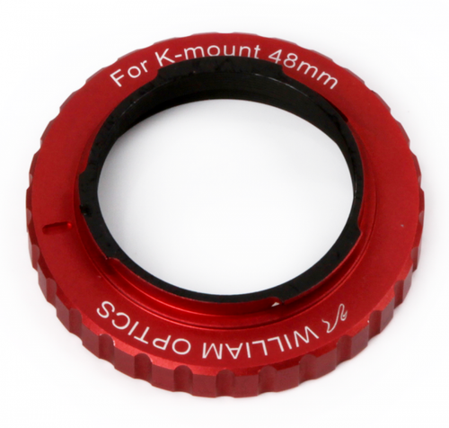 William Optics 48mm T-mount for Pentax K (Red)