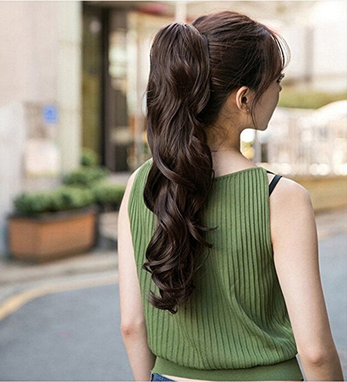 100% Real Remy Human Hair Ponytail #1B Natural Color Indian Virgin  Unprocessed Clip In Ponytail Body Wave Extensions 140g From  Divaswigszhouyang, $52.71 | DHgate.Com