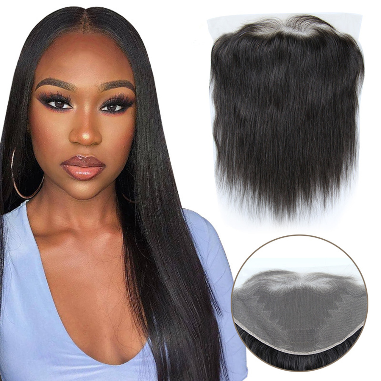 lace frontal closure with baby hair