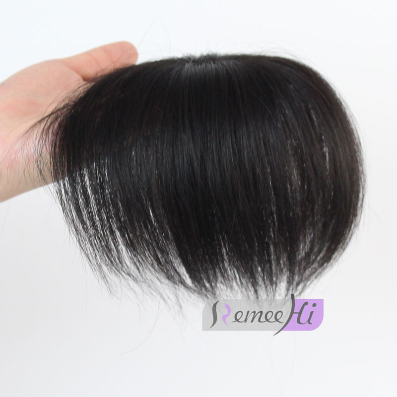 Remeehi Toupee Hairpiece 100 Human Hair Wig Cover The White Hair