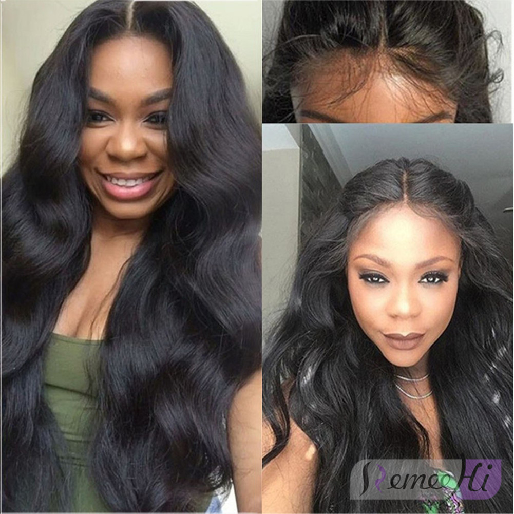 Indian wavy custom wig Remeehi Curly Front Lace Wig With Baby Hair Indian remy hair  main image 3