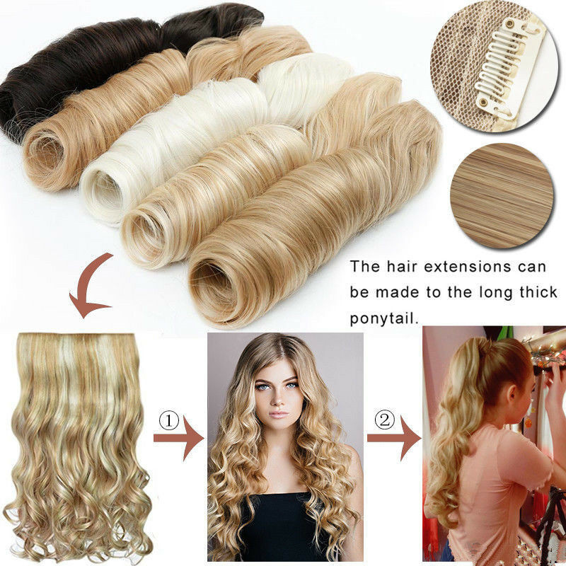 Remeehi One Piece 25cm 80g Straight clip in hair extension for full ...