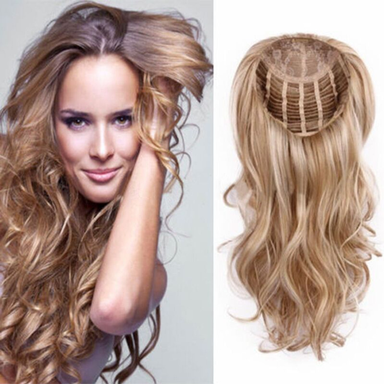 Remeehi RemeeHi Thick Long 3/4 Machine Weft Cap Half Wig