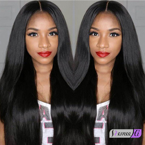 Remeehi Brazilian Virgin Lace Front Human Hair Wigs Glueless Full Lace Wig Natural Black Straight Wigs Free Part Remeehi Brazilian Virgin Lace Front Human Hair Wigs Glueless Full Lace Wig Natural Black Straight Wigs Free Part