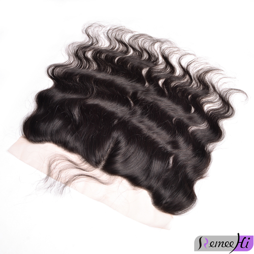 Remeehi straight 360 Degree Lace Frontal Closure with 13x4 Inch free part Lace  Frontal Closure Indian remy Hair