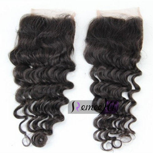 Remeehi deep curly 5x5 lace front closure Indian Virgin Human Hair 100% remy hair 8~20inch Remeehi deep curly 5x5 lace front closure Indian Virgin Human Hair 100% remy hair 8~20inch