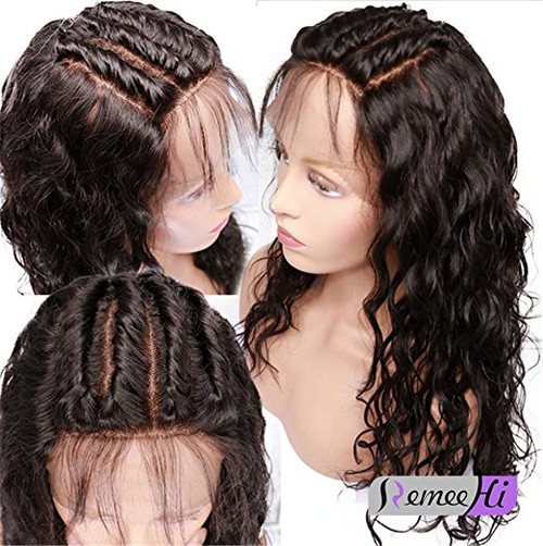 Remeehi Natural Wavy Full Lace Wigs With baby hair Indian remy hair 100% human hair wig Remeehi Natural Wavy Full Lace Wigs With baby hair Indian remy hair 100% human hair wig