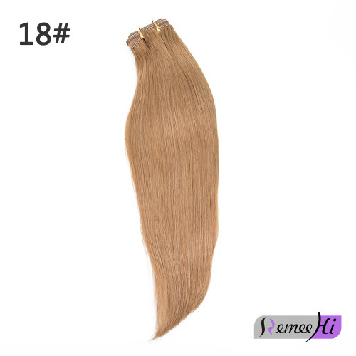 Remeehi 18# 100g Clip-in hair weft 100% human hair free shipping