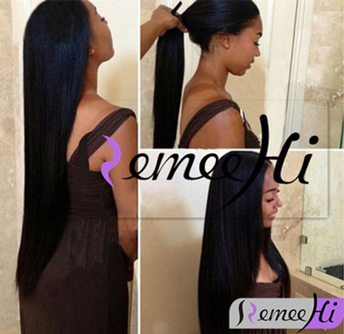 Remeehi silk straight Front Lace Wigs Indian remy hair 8inch ~26inch
