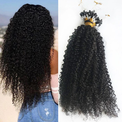 Remeehi Deep Curly 100S Micro Loop Ring Beads Tipped 100% Remy Human Hair Extensions 70g  0.7g/pcs Remeehi Deep Curly 100S Micro Loop Ring Beads Tipped 100% Remy Human Hair Extensions 70g  0.7g/pcs