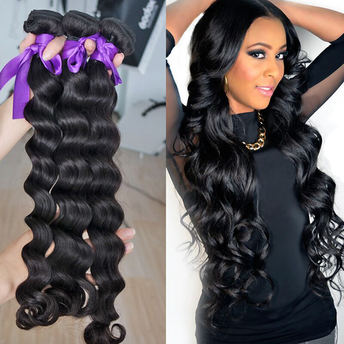 Remeehi brazilian virgin hair loose deep wave human hair weft Remeehi brazilian virgin hair loose deep wave human hair weft