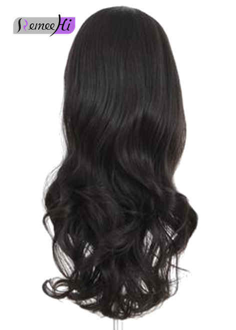 Remeehi Wavy Half Wig Clip In Hair Extension Indian Remy Human 100 Human Hair 140g 320g