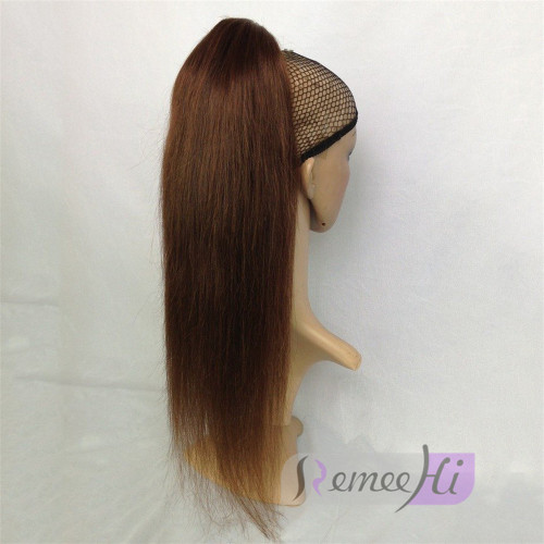 Remeehi Straight Hairpieces Ponytail Extensions Croco Jaw/Claw Extension 100% Real Indian Human Hair 100g