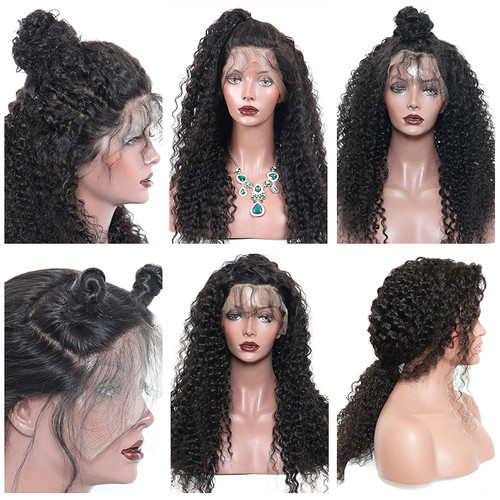 Remeehi 150% Density 360 Lace Frontal Deep Wave Wigs With Baby Hair Pre Plucked Hairline Front Lace Wig For Women Indian Remy Hair Remeehi 150% Density 360 Lace Frontal Deep Wave Wigs With Baby Hair Pre Plucked Hairline Front Lace Wig For Women Indian Remy Hair