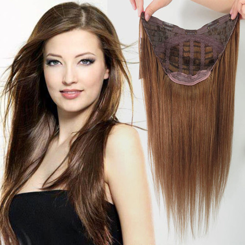 Remeehi 100% Remy Human Hair U-Part Clip in Hair Extensions One