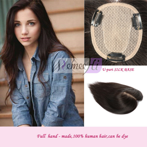 Remeehi 10x12 MONO Silk Base Human Hair Topper Straight Clip Toupee Hair Hairpiece Remeehi 10x12 MONO Silk Base Human Hair Topper Straight Clip Toupee Hair Hairpiece