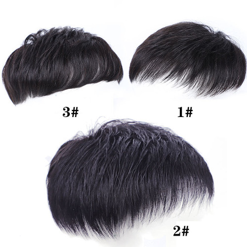 Remeehi Men Short Toppers Hairpiece Real Human Hair Clip in  Hair Pieces for Covering White Loss Hair Toupee Remeehi Men Short Toppers Hairpiece Real Human Hair Clip in  Hair Pieces for Covering White Loss Hair Toupee