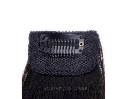 Remeehi Short Straight Clips in 100% Remy Human Hair Bangs