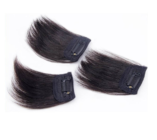 100% Real Human Hair Clip in Hair Extension Cover Thin Loss Hairpiece For  Men