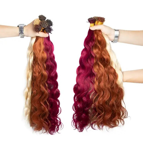 Remeehi Loose WavyCurly 100 Strand Micro Loop i TIP  Indian Remy Human Hair 70g