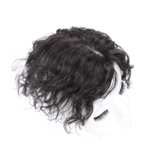 Remeehi Natural Curly Wavy 100% Real Human Hair Topper Toupee Top Piece Hairpiece For Women Remeehi Natural Curly Wavy 100% Real Human Hair Topper Toupee Top Piece Hairpiece For Women