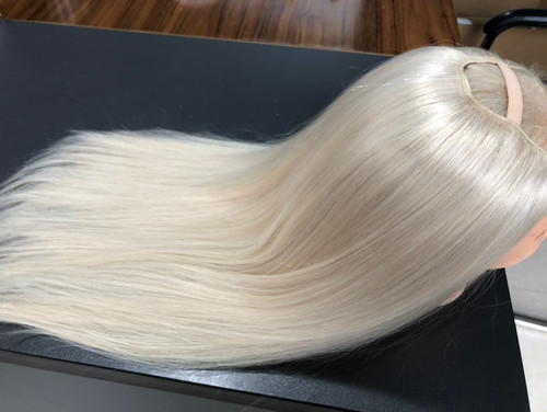Remeehi 15-32inch U Shape-Remy 3/4 Half Wig 100% Remy Human Hair Glueless Half Wig  Hair Machine Weft Cap Thick Full
