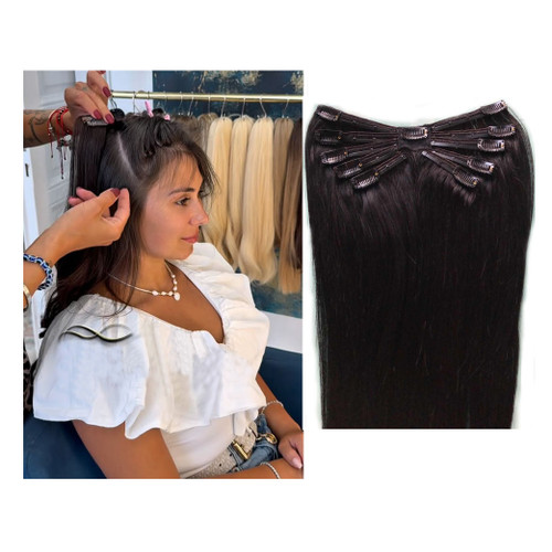 RemeeHi Clip-in Remy for Genius Weft Spider Octopus 100% Human Hair Extensions Topper