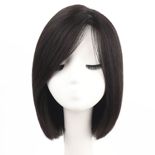 RemeeHi Natural Straight Hair Side Bangs Fringe 100% Remy Human hair Piece Wig Replacement  For Women