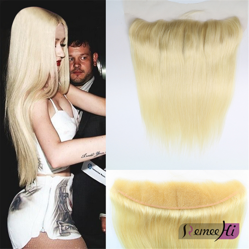 Remeehi  613# 13x4 Silky Straight Vietnam hair Frontal Closure Blonde Free/Middle Lace Closure Remeehi  613# 13x4 Silky Straight Vietnam hair Frontal Closure Blonde Free/Middle Lace Closure