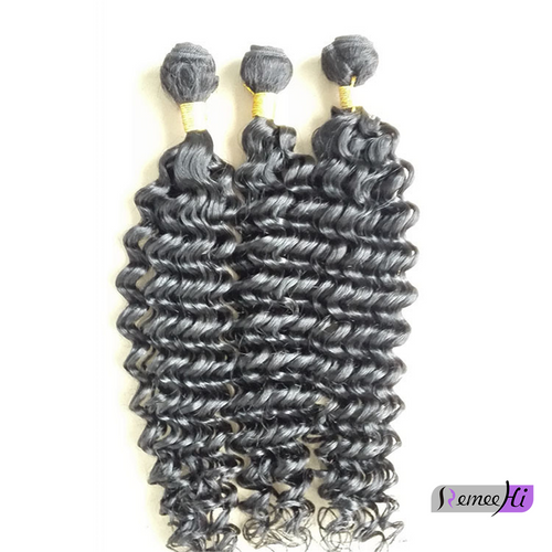 Remeehi Brazilion deep curly 100% human hair weft  50g/pcs