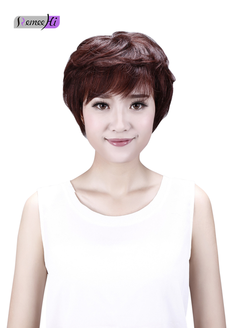 Remeehi Short Top Hairpiece 100 Human Hair Wig Cover Hair On The