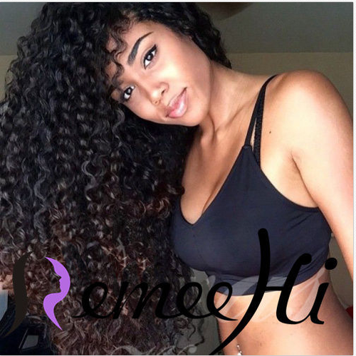 Remeehi Brazilion kinky curly full lace wig Brazilion remy hair 150% density  free shipping Remeehi Brazilion kinky curly full lace wig Brazilion remy hair 150% density  free shipping
