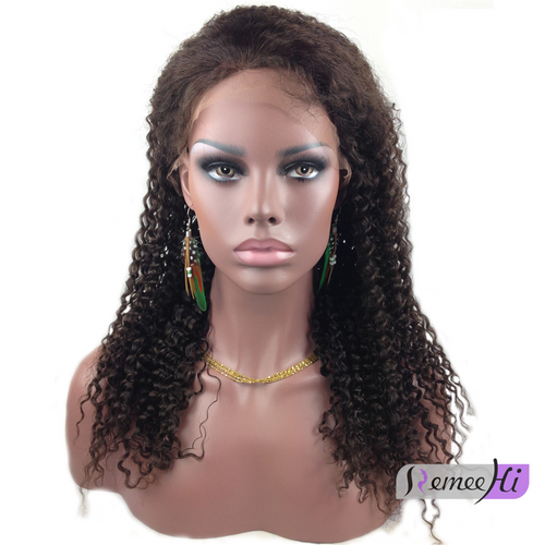 Remeehi Ripple Curl  full lace wig 2# 18inch 100% Indian remy hair free shipping