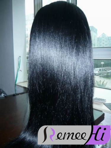 Remeehi Yaki straight full lace wig glueless 100% Indian remy hair 8 ~ 32 inches hot
