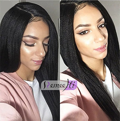 Remeehi Italian Yaki Full Lace glueless Human Hair Wigs Indian remy  Human Hair Lace Wigs Remeehi Italian Yaki Full Lace glueless Human Hair Wigs Indian remy  Human Hair Lace Wigs