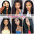 Remeehi Kinky Yaki Brazilian Virgin Full Lace Human Hair Glueless Wigs Women Free Part