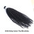Remeehi Kinky curly 100s 100g strands Keratin Stick I Tip 100% Remy Human Hair Extensions 1g/s