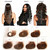 Silky Natural Straight 12"-24" 100% Indian Remy Human Hair Lace Front/Full Wig