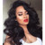 Remeehi Loose Body Wave Lace Front Wig Indian remy hair 14 Inches 1# Jet Black