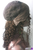 Remeehi Malaysia Kinky Curly Lace Front Wigs With Baby Hair Indian remy hair 14inch 1#