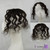 Remeehi Curly hair made of hand-made hair piece 6*8 15CM natural black