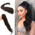 Remeehi Straight Hairpieces Jaw Claw Clip Ponytail Extensions 100% Real Human Hair 22" 125g/26" 145g