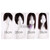 Remeehi 12*13cm Straight hair toupee Hand knitting Head Invisible flakes Cover white hair
