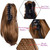 12" Remeehi Braid Claw Clip Ponytail Virgin Human Hair Extensions Hairpiece 110G
