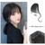 Remeehi 3D Clip in Bangs 100% Human Hair Air Extension Hair Piece Fringe Front Hairpiece