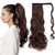 Remeehi 16"-24" Wavy Wrap Around high Ponytail Clip In Real Human Hair Extension 100G