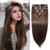 Remeehi 15-26" 100% Remy Brazilian Clip In Human Hair Extensions Silk Straight 7 Pieces 100G
