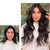 RemeeHi Glueless 3/4 Half Wig 100% Indian Remy Human Hair Body Wavy Hair Weft Cap Many Colors to Choose