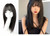 Remeehi Natural Straight Middle Part Long Bob Wigs With Hair Bangs 100% Natural Scaple Human Hair Hair Piece Wig For Women Remeehi Natural Straight Middle Part Long Bob Wigs With Hair Bangs 100% Natural Scaple Human Hair Hair Piece Wig For Women