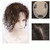 Remeehi Wavy Hair Silk Mono Topper Hair Piece 100% Human Hair Clip in Hairpiece For Women